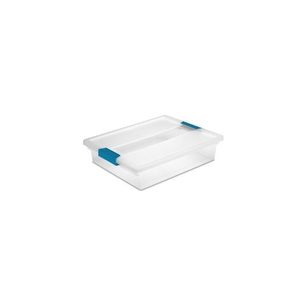 Sterilite Sterilite Large Clip Clear Storage Box With Latched Lid 19638606 - 14"L x 11"W x 3-1/4"H - Pkg Qty 6 19638606 - main